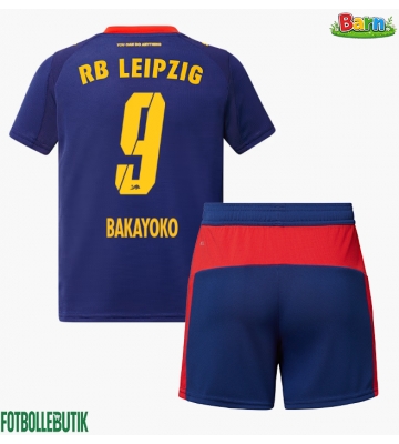 RB Leipzig Johan Bakayoko #9 Bortaställ Barn 2025-26 Kortärmad (+ Korta byxor)